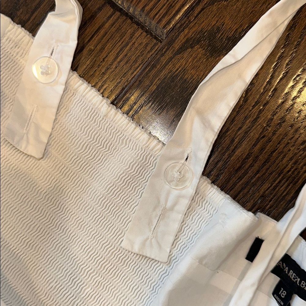 Banana Republic White Sleeveless tiered maxi Dress size 18 - Picture 5 of 9